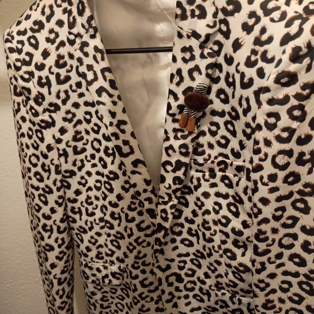Leopard Print Blazer